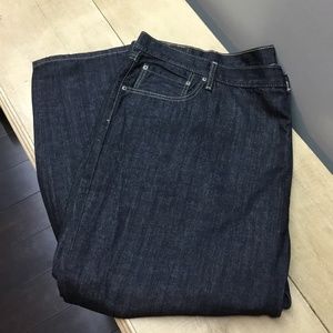 Levi’s 569 Denim Jeans Men Tag Says 54 x 30 Blue Jeans Dark Wash